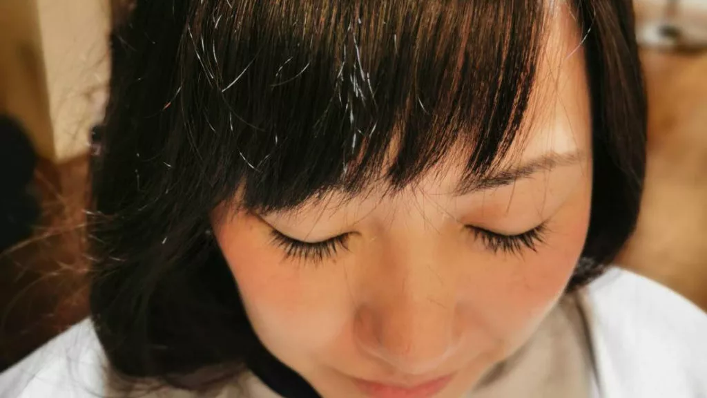自分で前髪を切るが完成